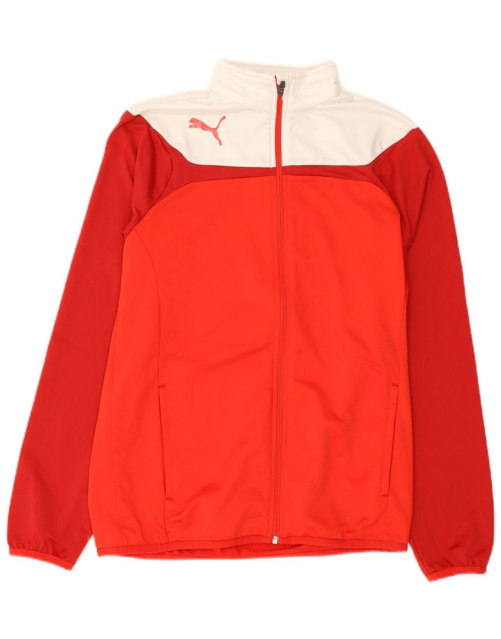 Giacca da tuta grafica da ragazzo Puma 15-16 anni Rosso Colourblock