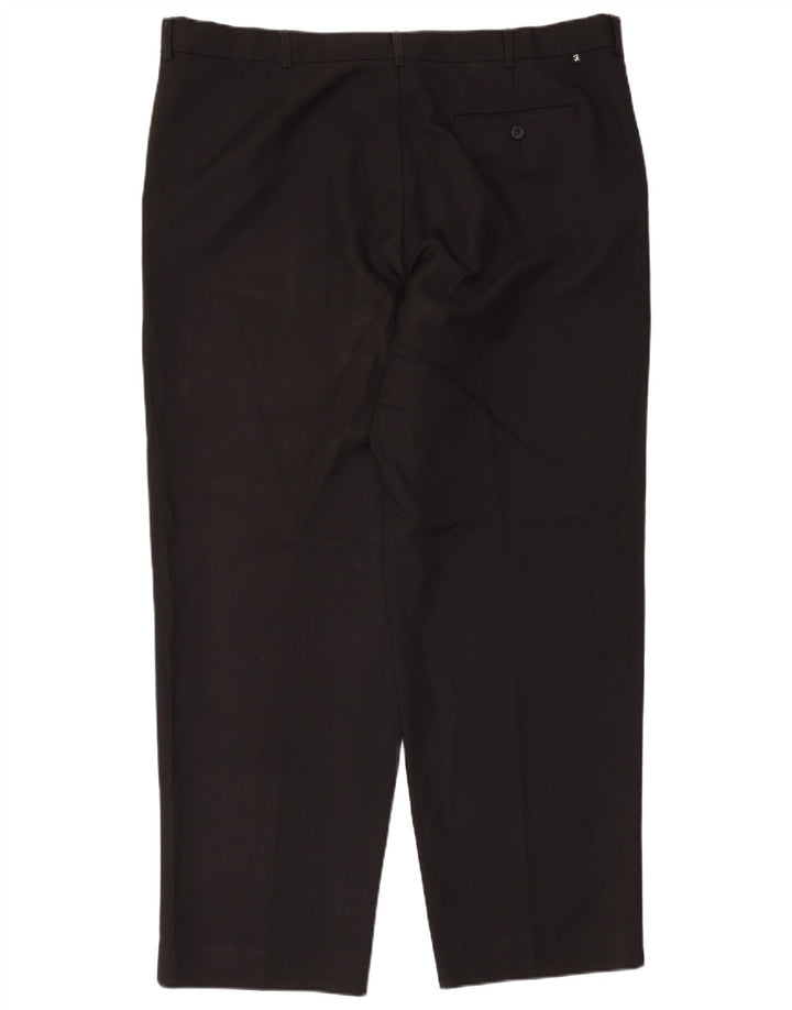 Pantaloni chino affusolati da uomo Farah W42 L31 poliestere nero