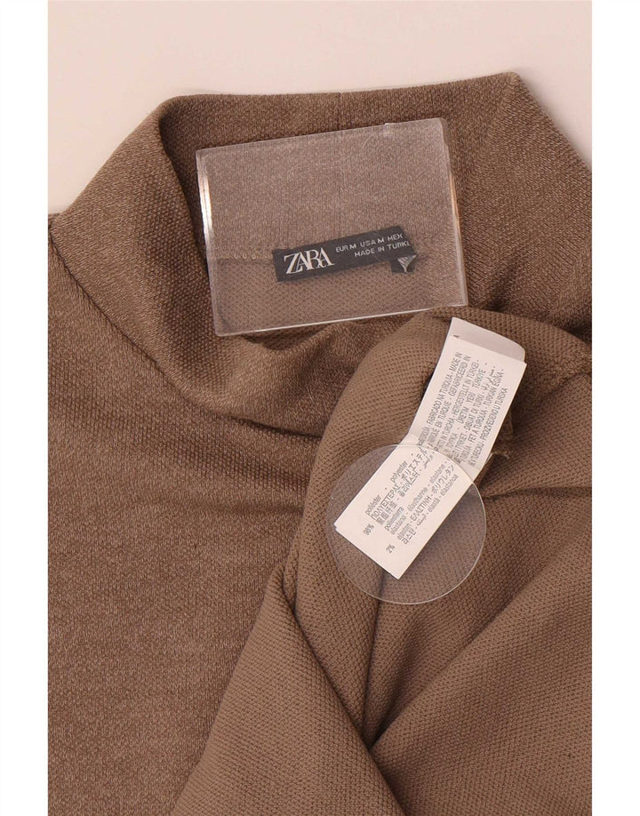 Canotta da donna Zara UK 12 Poliestere marrone medio