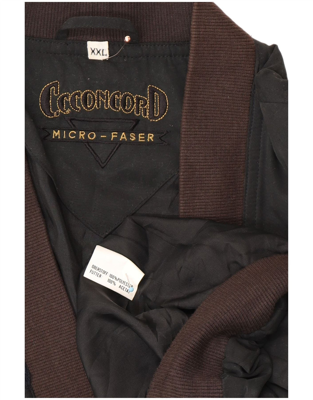 Giubbotto bomber da uomo C.C.CONCORD UK 44 2XL Poliestere color block nero