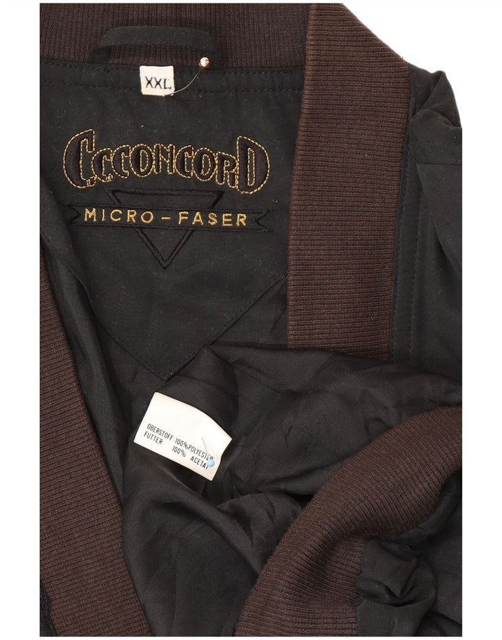 Giubbotto bomber da uomo C.C.CONCORD UK 44 2XL Poliestere color block nero