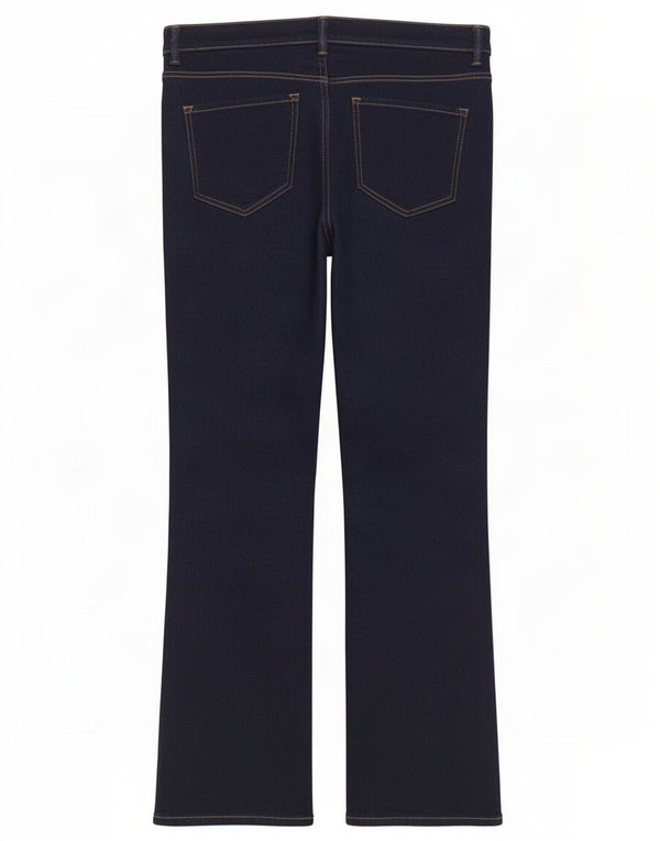 Marks & Spencer Donna The Eva Bootcut Jeans UK 18 XL W38 L30 Blu Navy