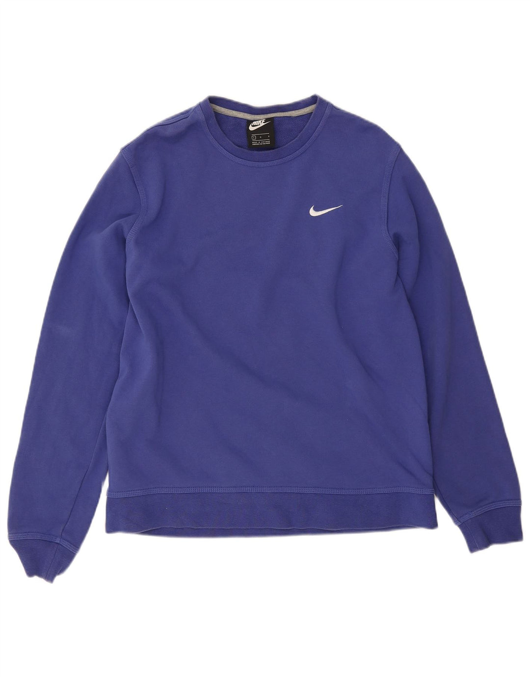 Felpa Nike Uomo Maglione Large Blu Cotone