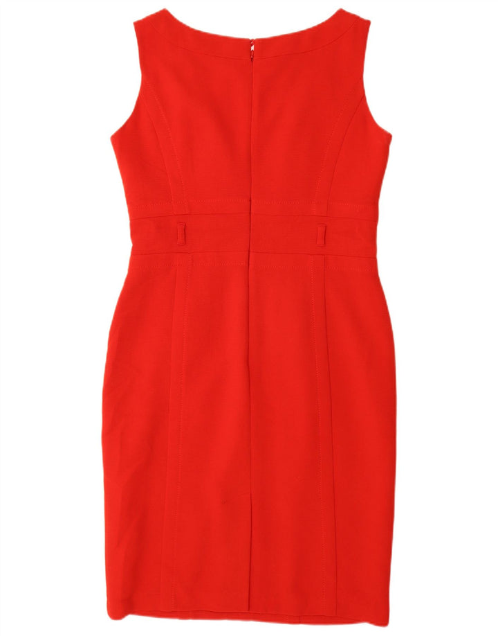 Abito tubino senza maniche Marks & Spencer da donna UK 12 poliestere rosso medio