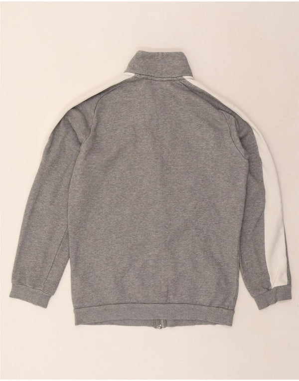 Giacca da tuta da uomo PUMA XS in cotone color block grigio