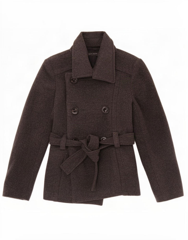 Cappotto da marinaio da donna Zara UK 12 in lana grigio medio