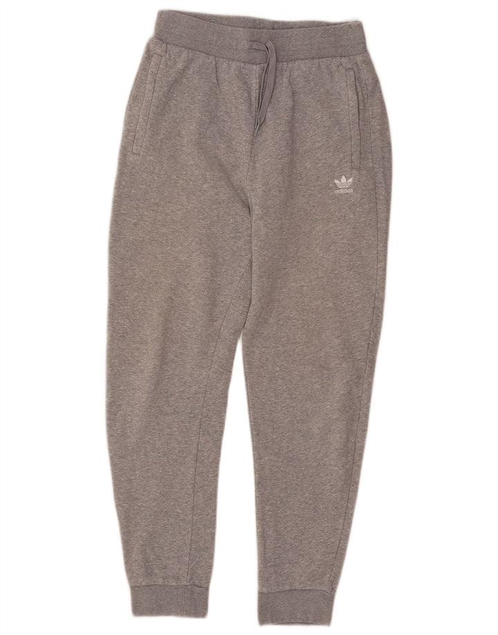 Pantaloni da tuta da donna Adidas Joggers UK 12 Cotone grigio medio