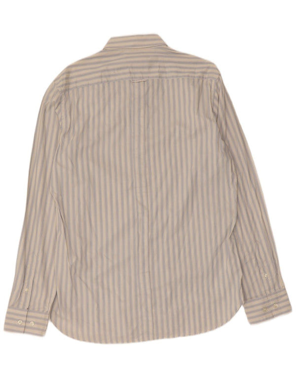 Camicia da uomo French Connection in cotone a righe bianche medie