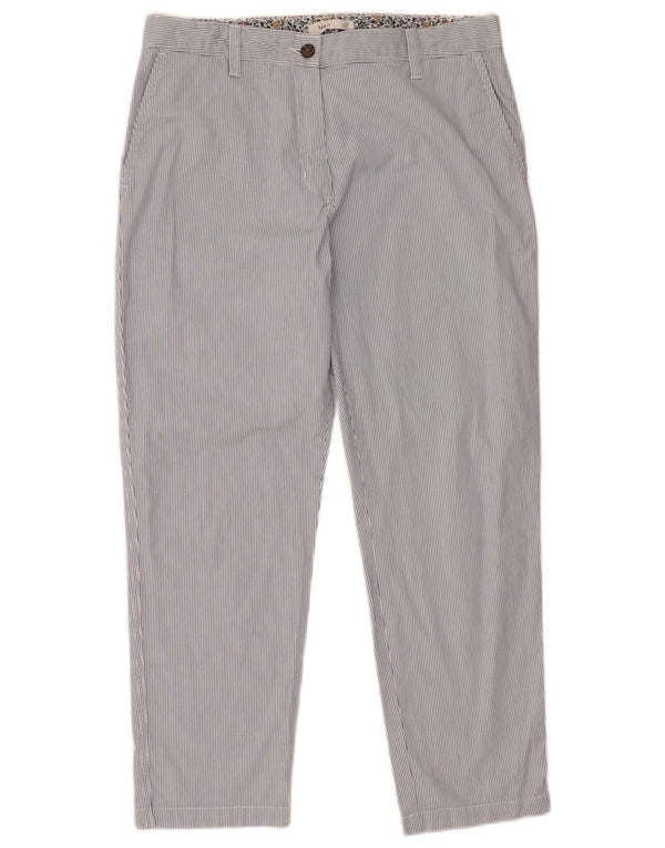 Pantaloni chino da donna Marks & Spencer UK 12 medi W32 L28 a righe blu
