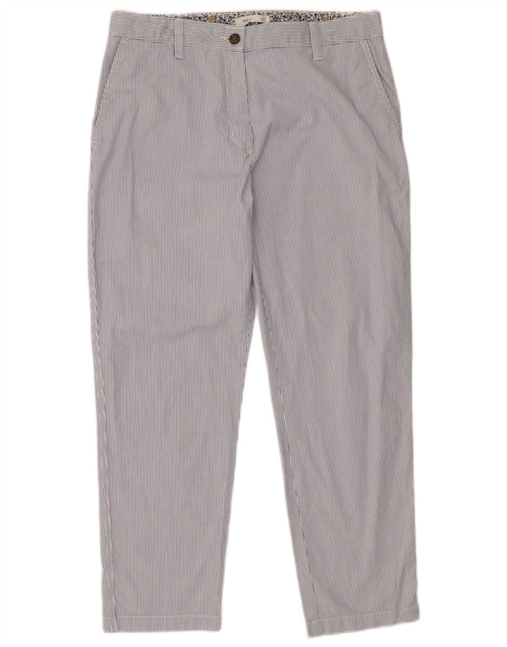 Pantaloni chino da donna Marks & Spencer UK 12 medi W32 L28 a righe blu