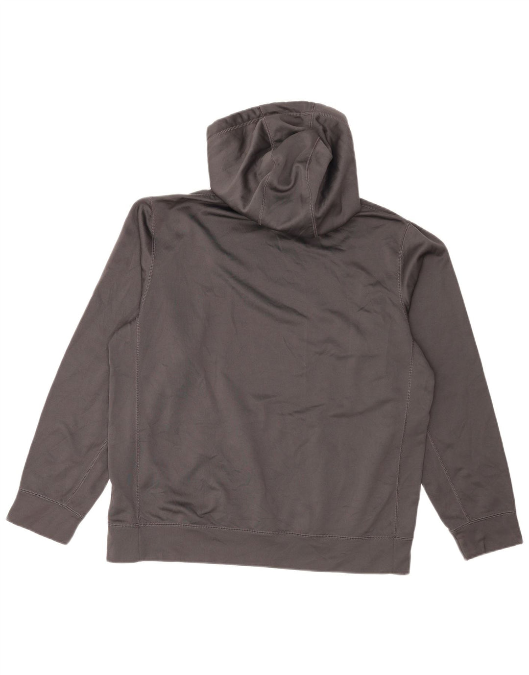 Felpa con cappuccio grafica Nike Therma-Fit da uomo, grande, in poliestere grigio