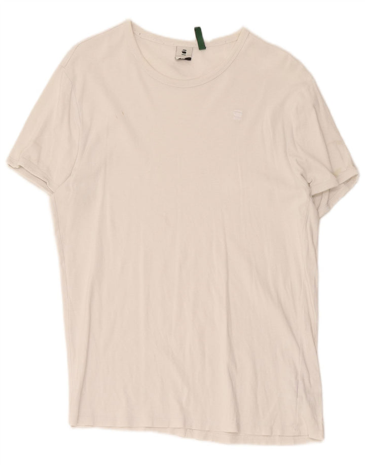 T-shirt da uomo G-Star Top 2XL cotone bianco