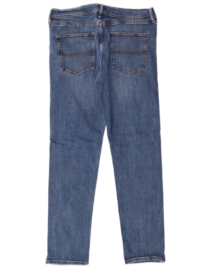 MARKS & SPENCER Jeans slim da uomo W32 L29 Classico in cotone blu