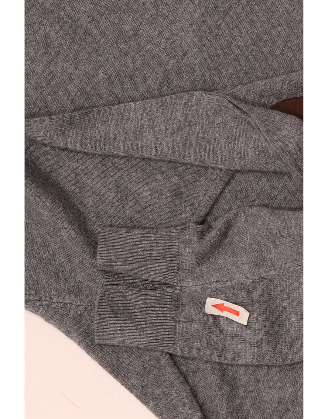 Maglione Zara da uomo con scollo a V in viscosa grigio medio