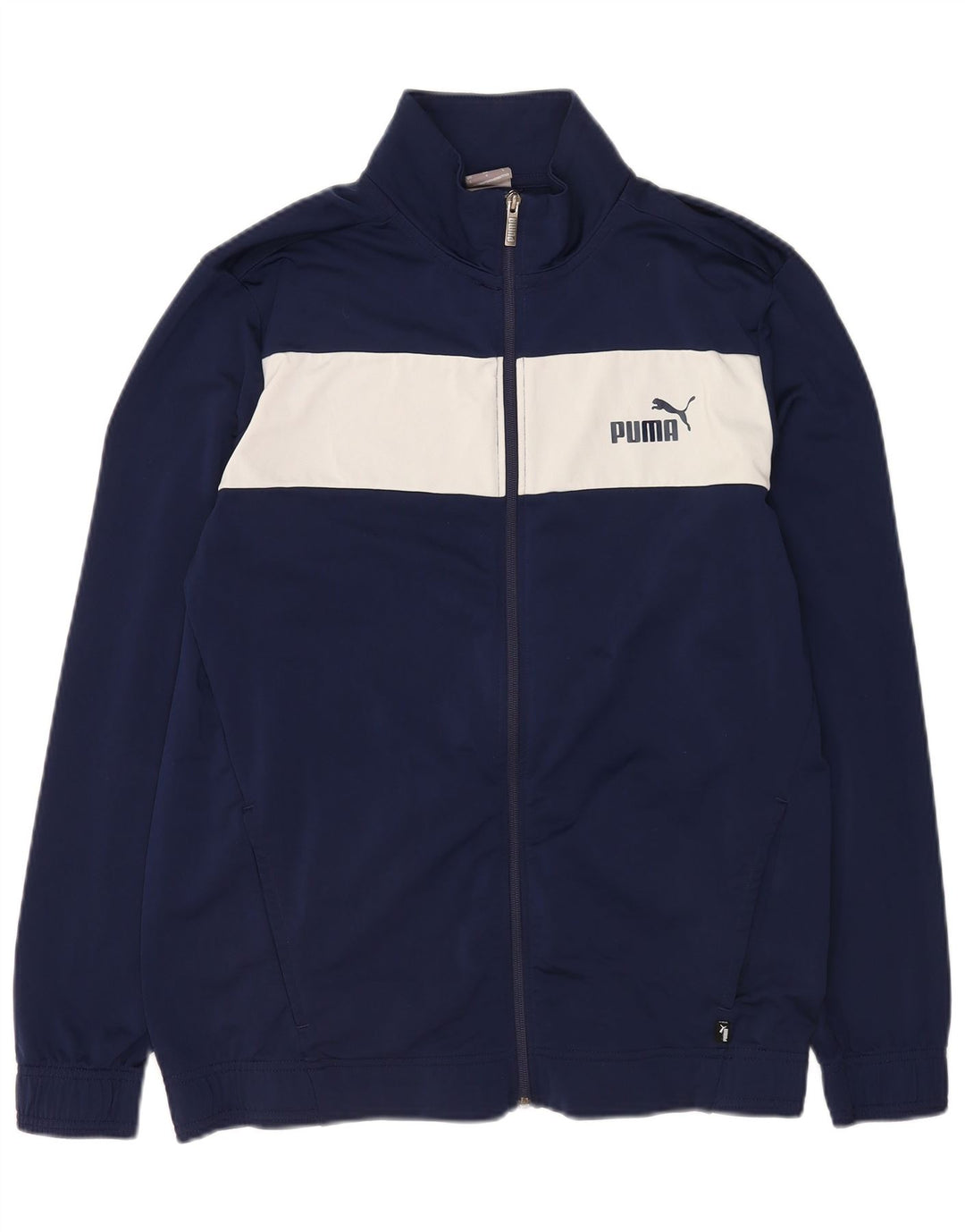 Giacca da tuta da uomo Puma Large color block blu navy