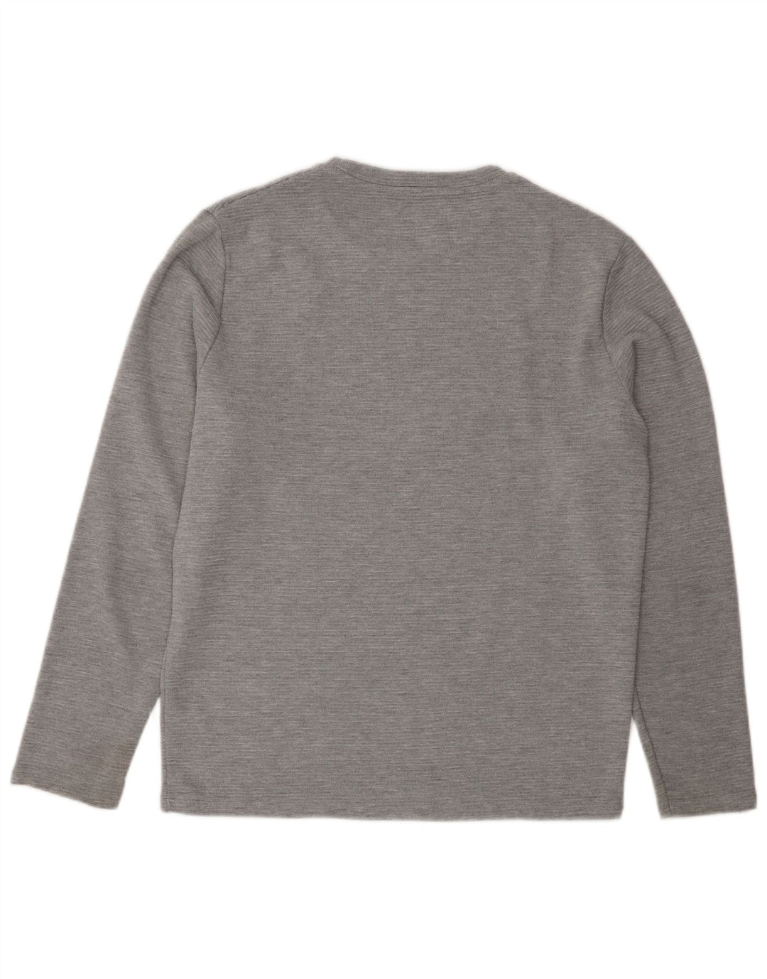 Top Zara da uomo a maniche lunghe in cotone mélange grande grigio