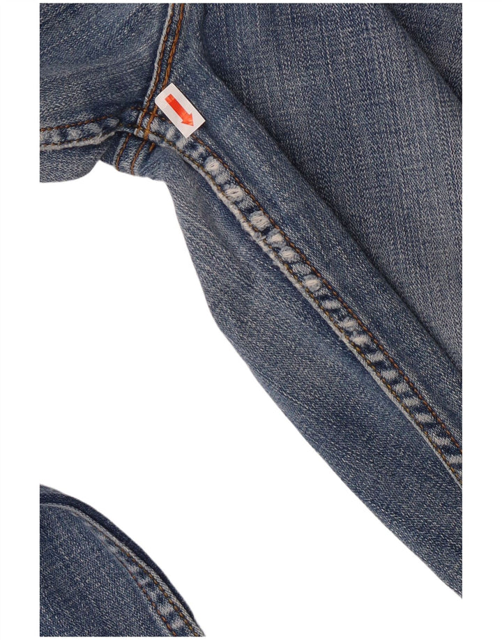 Levi's Donna 518 Jeans Bootcut Super Low US 9 Medio W30 L31 Cotone Blu