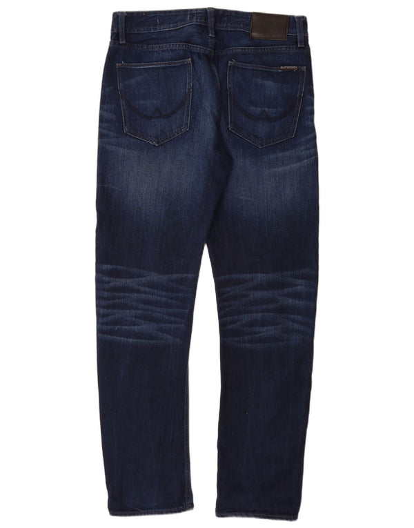 Jeans slim da uomo in rame SUPERDRY W32 L32 cotone blu navy