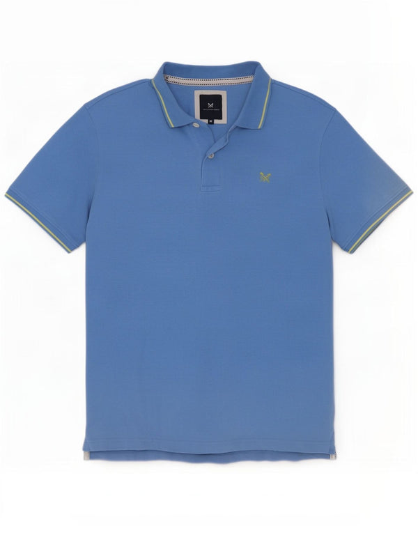 Crew Clothing Polo da uomo in cotone a righe blu medio