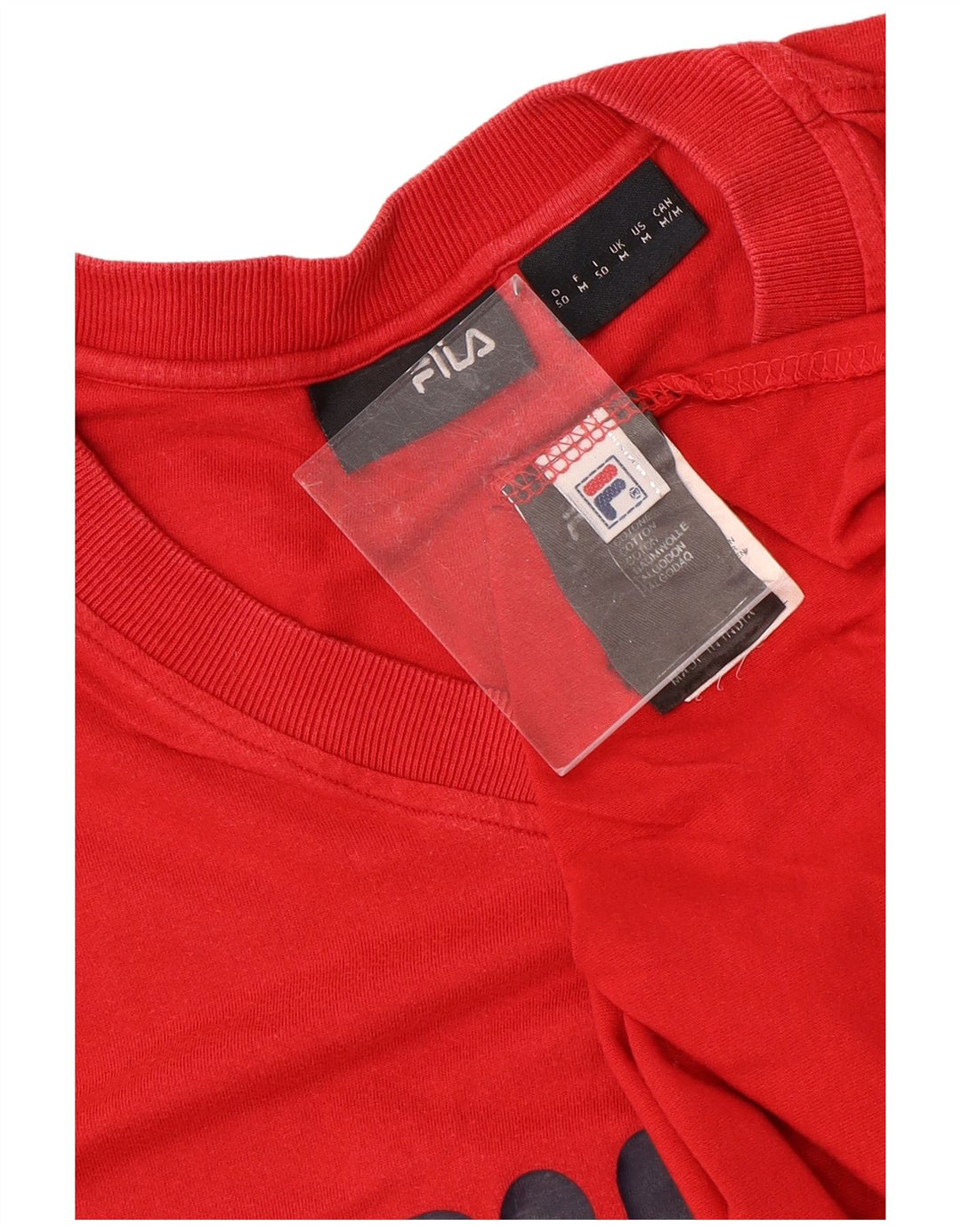 T-shirt grafica da uomo FILA Top rosso medio in cotone