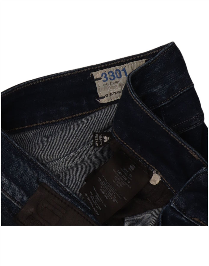 Jeans svasati da donna G-Star 3301 W29 L32 cotone blu navy