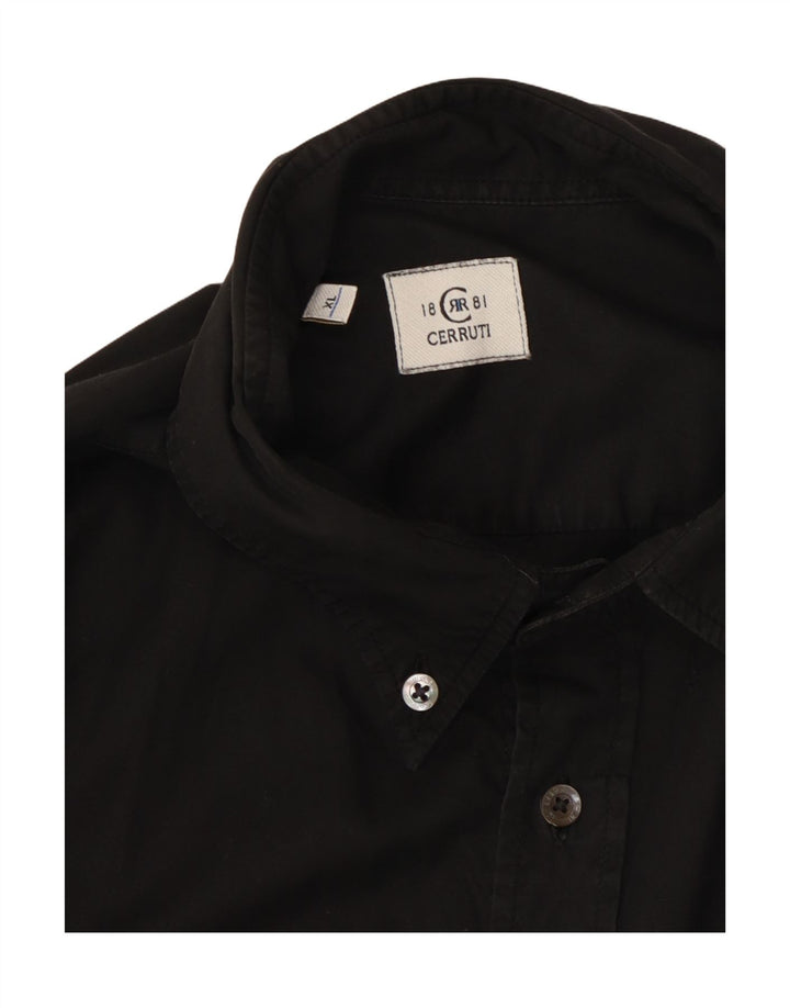 Camicia grafica da uomo CERRUTI 1881 XL Nera