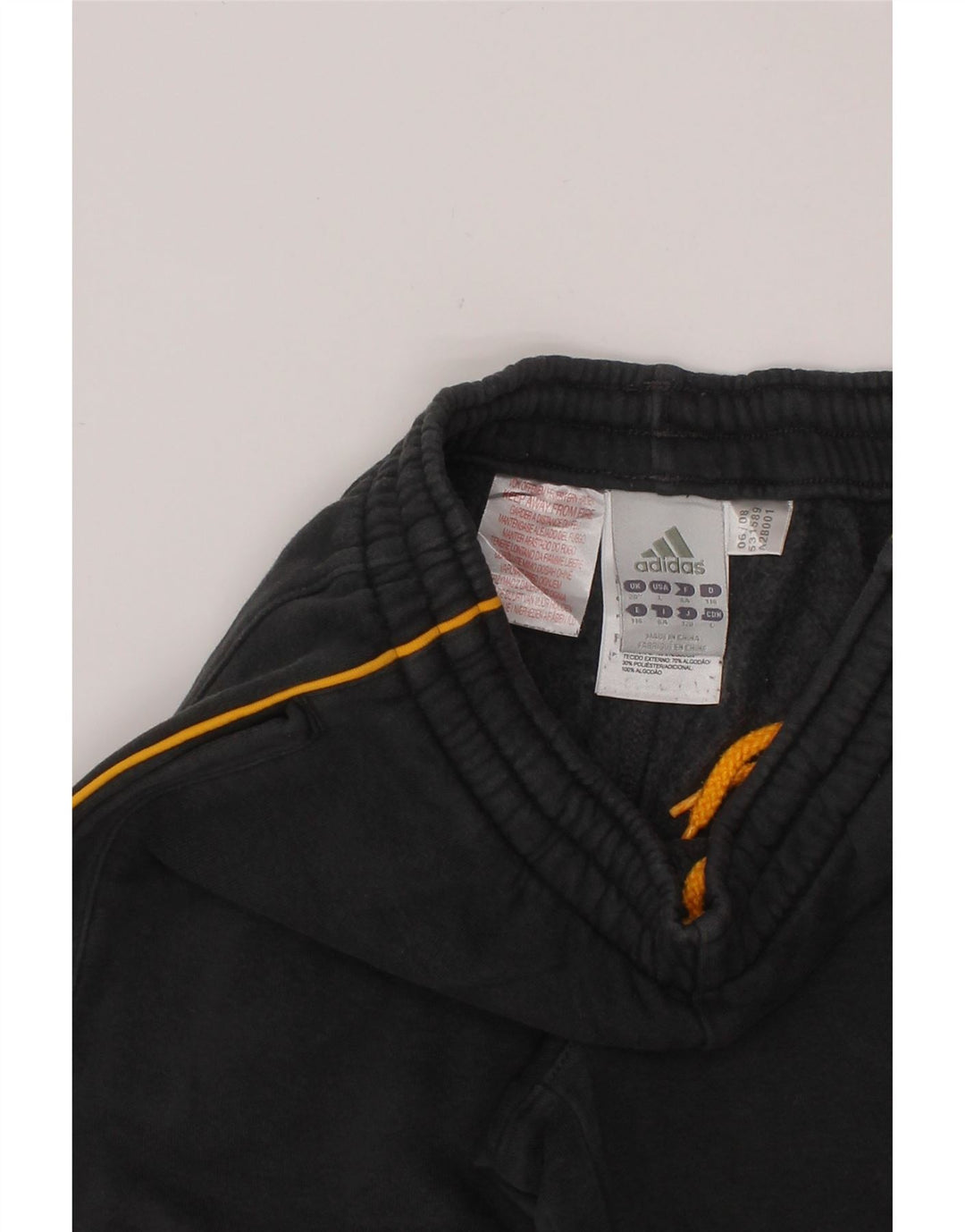 Pantaloni della tuta da ragazzo ADIDAS Joggers 7-8 anni in cotone grigio