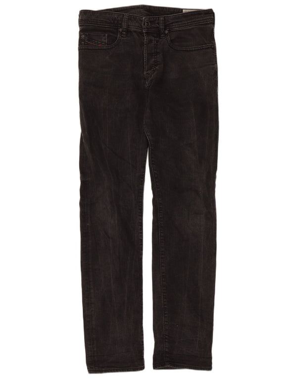 Diesel Womens Buster Regular Slim Tapered Jeans W29 L32 Black Cotton