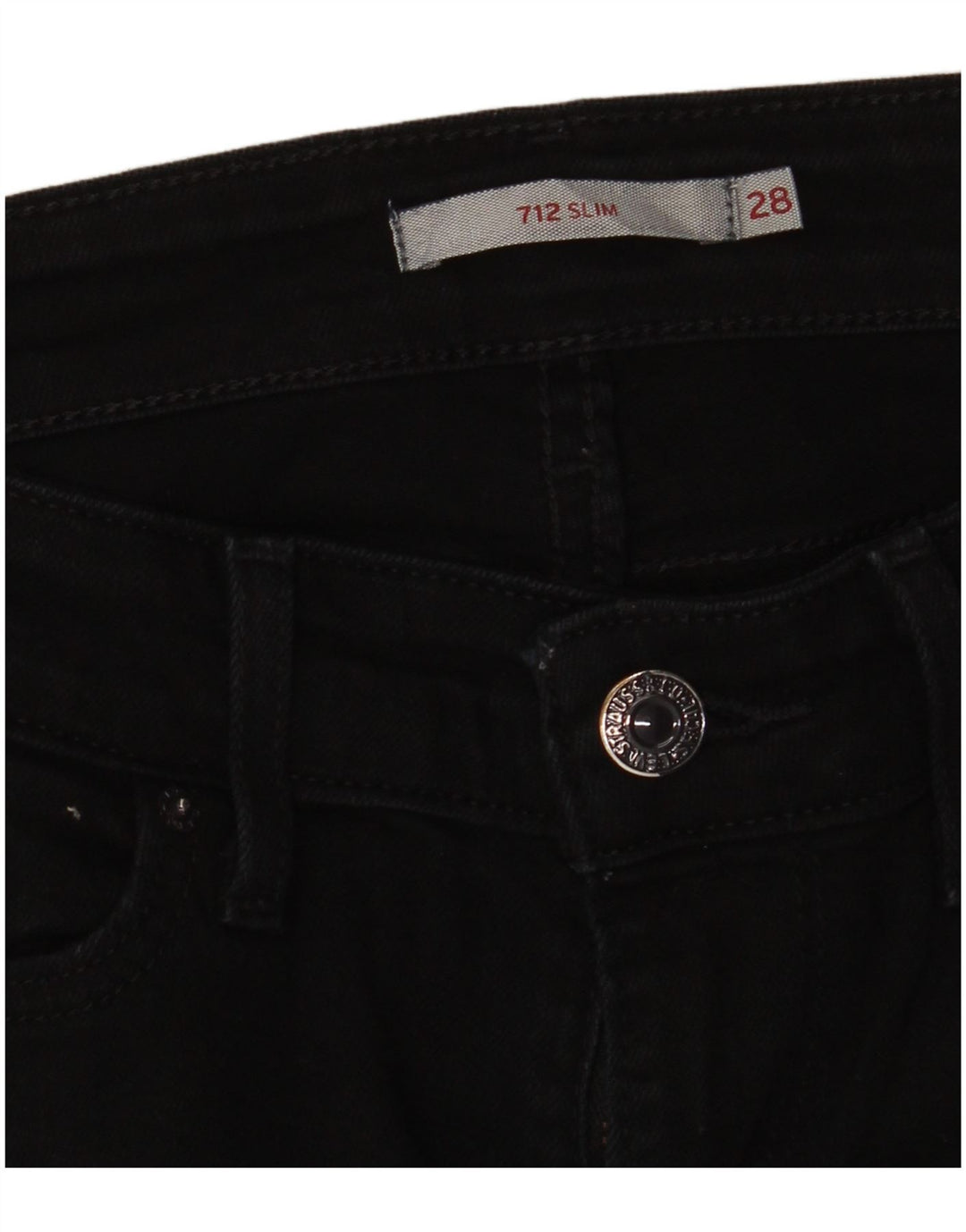 Jeans Levi's 712 Slim da donna W28 L28 neri
