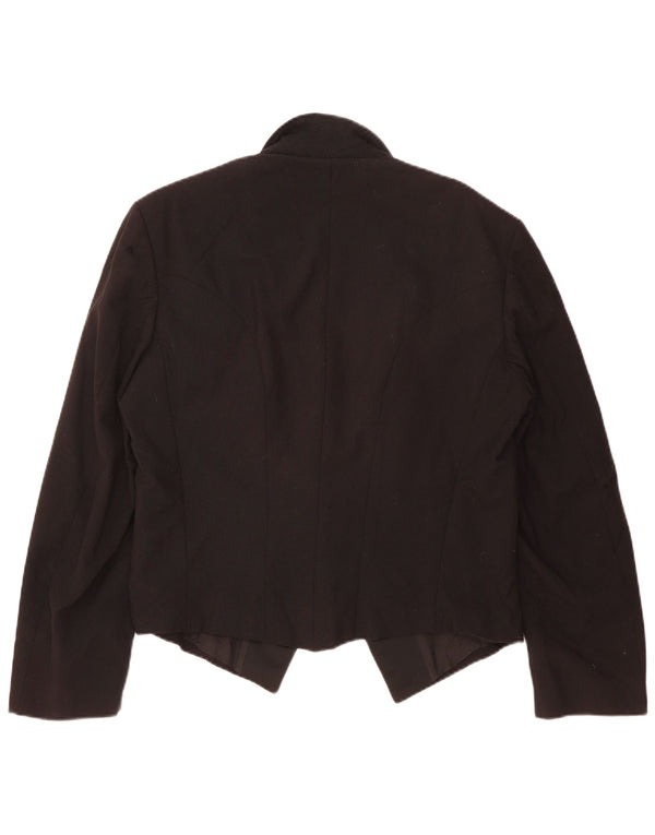 Giacca blazer da donna a 1 bottone Wilvorst UK 16 grande nera