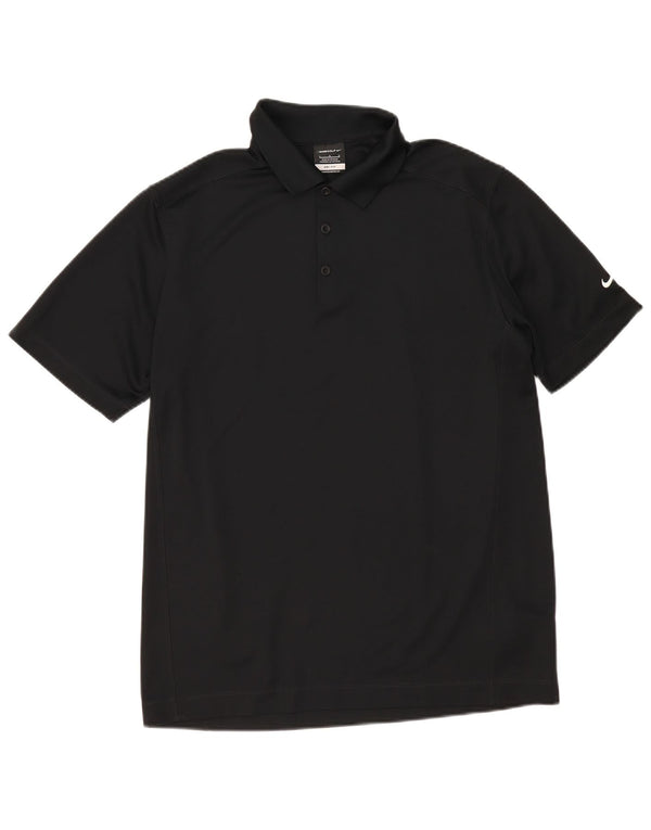 Polo Nike da uomo Dri Fit grande nera in poliestere