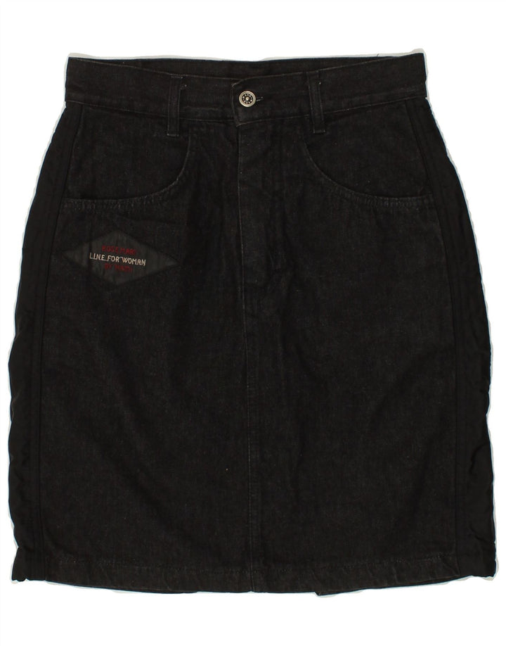 MASH Womens Denim Skirt W28 Medium Black Cotton Vintage Mash and Second-Hand Mash from Messina Hembry 