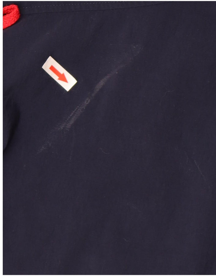 Pantaloncini da bagno Asics da uomo con grafica, grandi, in poliammide color block blu navy