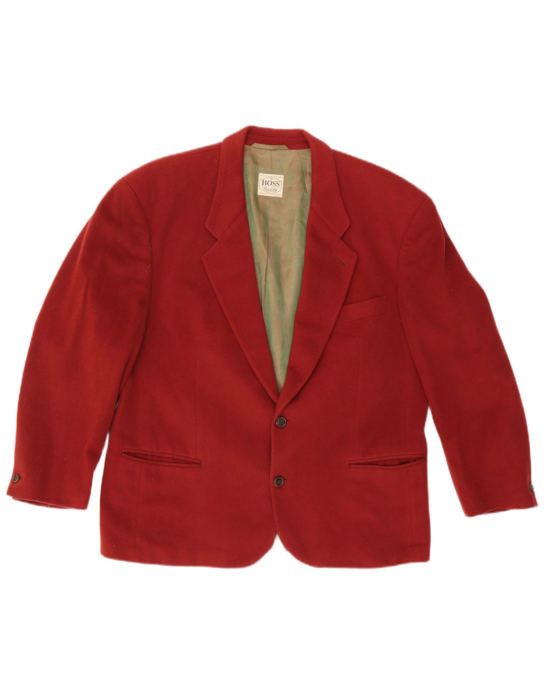 Giacca blazer da uomo a 2 bottoni Hugo Boss EU 54 2XL lana rossa