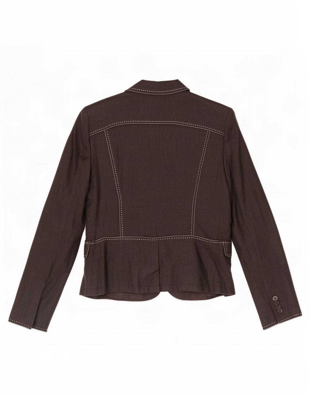 Giacca blazer a 2 bottoni da donna Zara EU 40 Medium Black Ramie