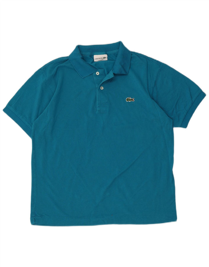 Polo da uomo Lacoste Classic Fit taglia 4 in cotone blu medio