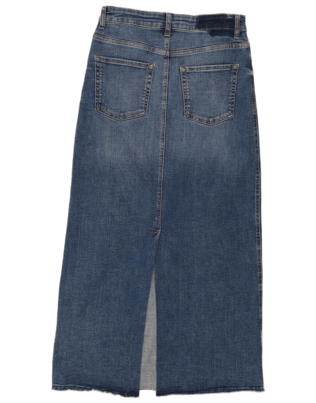 Gonna di jeans a vita alta maxi da donna Zara media W28 blu