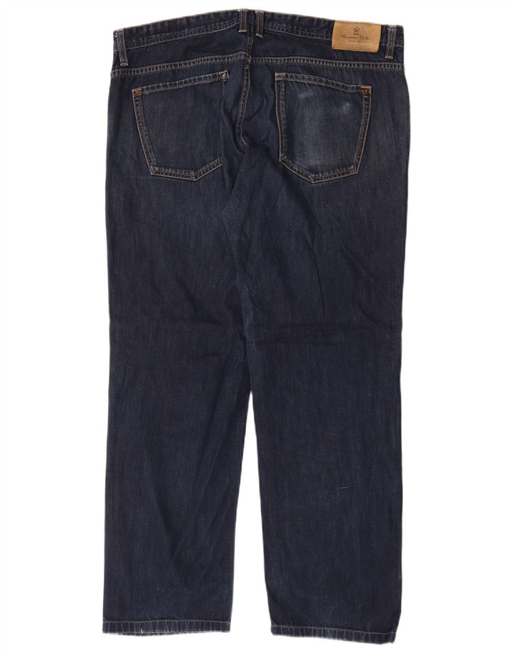 Jeans dritti da uomo Massimo Dutti EU 48 XL W38 L28 Blu navy