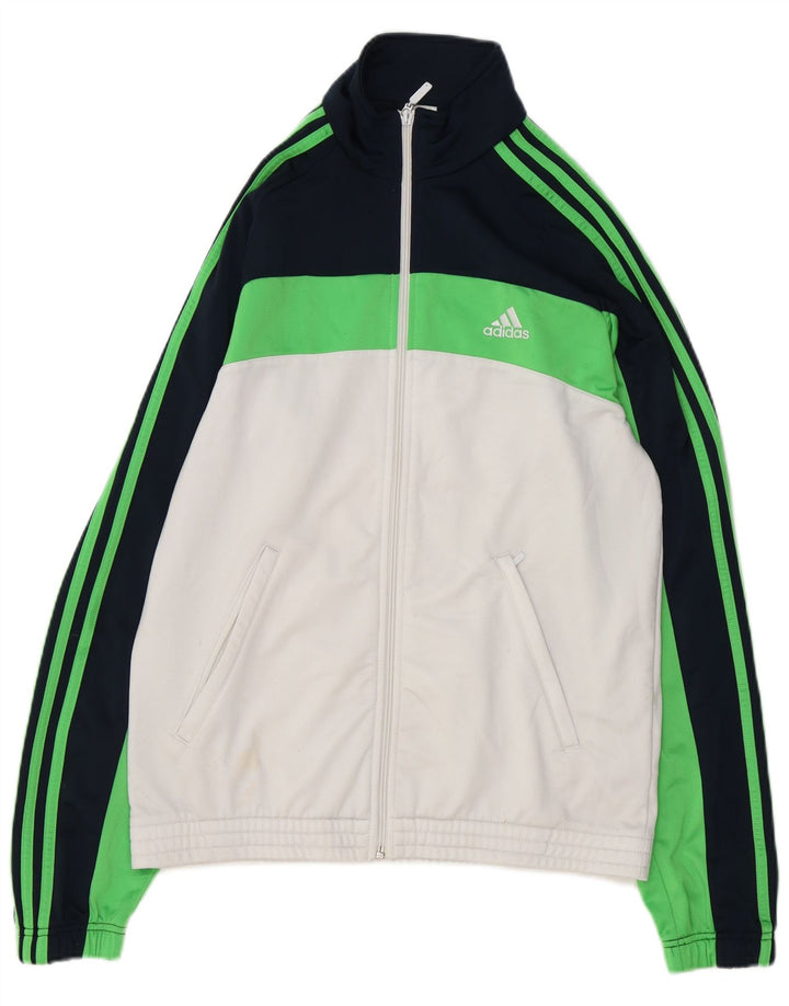 Giacca da tuta da uomo ADIDAS UK 40/42 Medium White Colourblock
