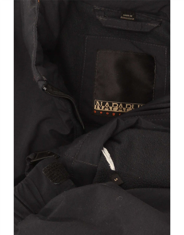Giacca a vento oversize geografica da donna Napapijri UK 10 piccola nera