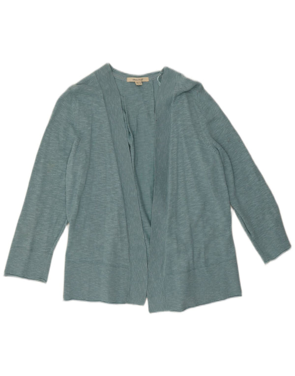 Maglione cardigan aperto con maniche a 3/4 da donna di White Stuff UK 10 piccolo cotone blu