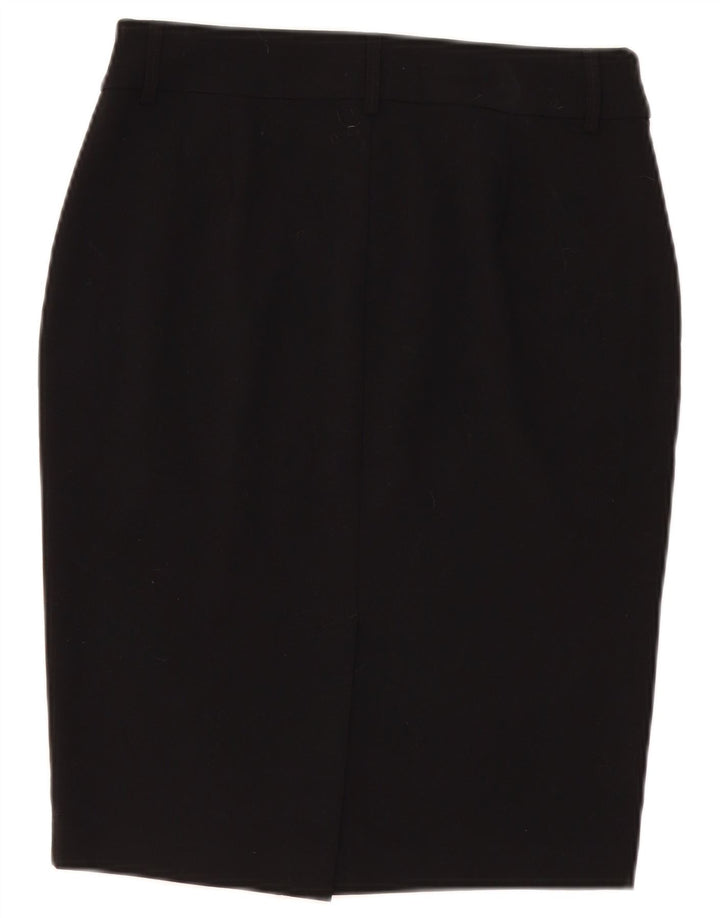 Gonna a tubino da donna Marks & Spencer UK 10 piccola W30 poliestere nero