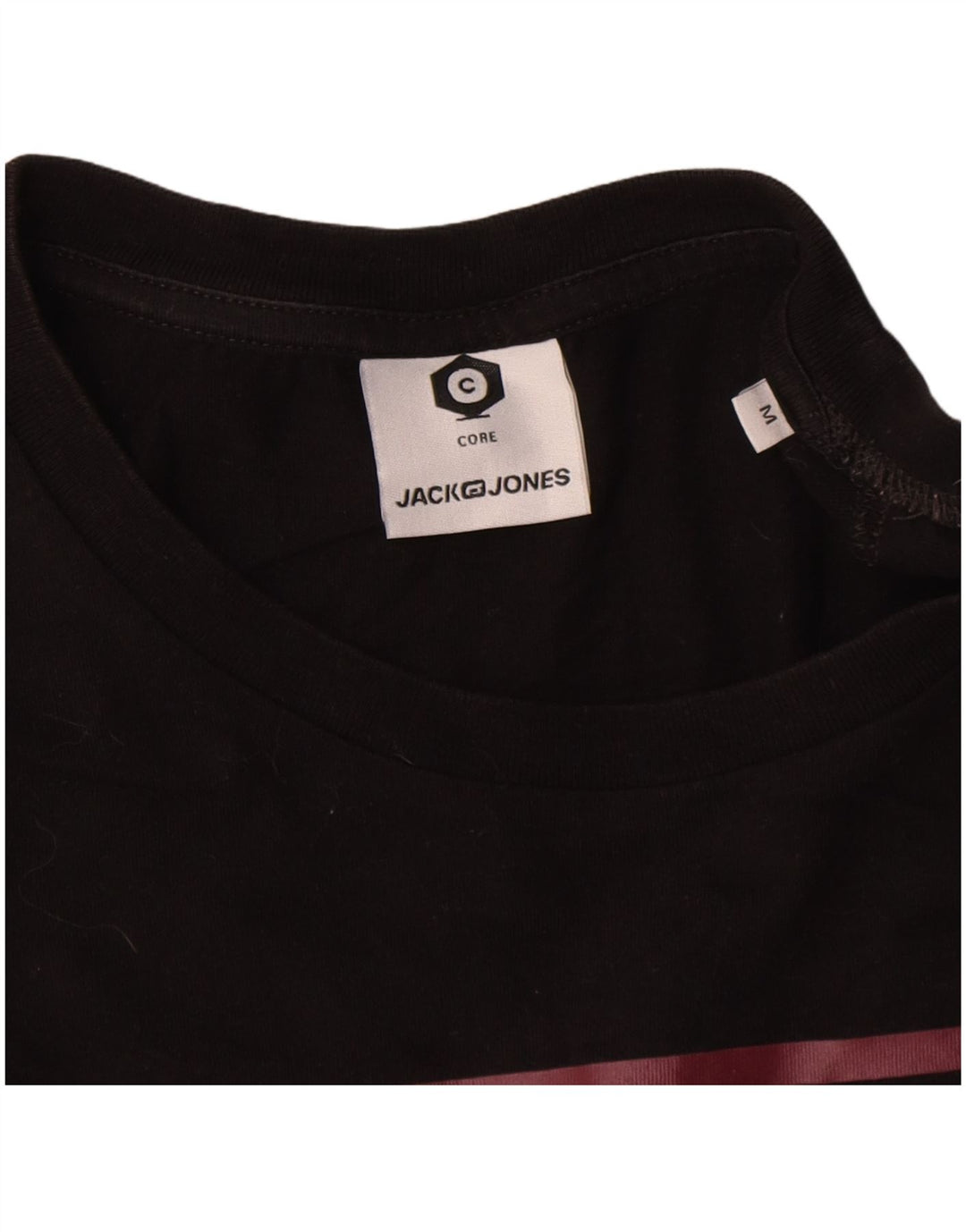 T-shirt grafica da uomo Jack & Jones Top in cotone nero medio