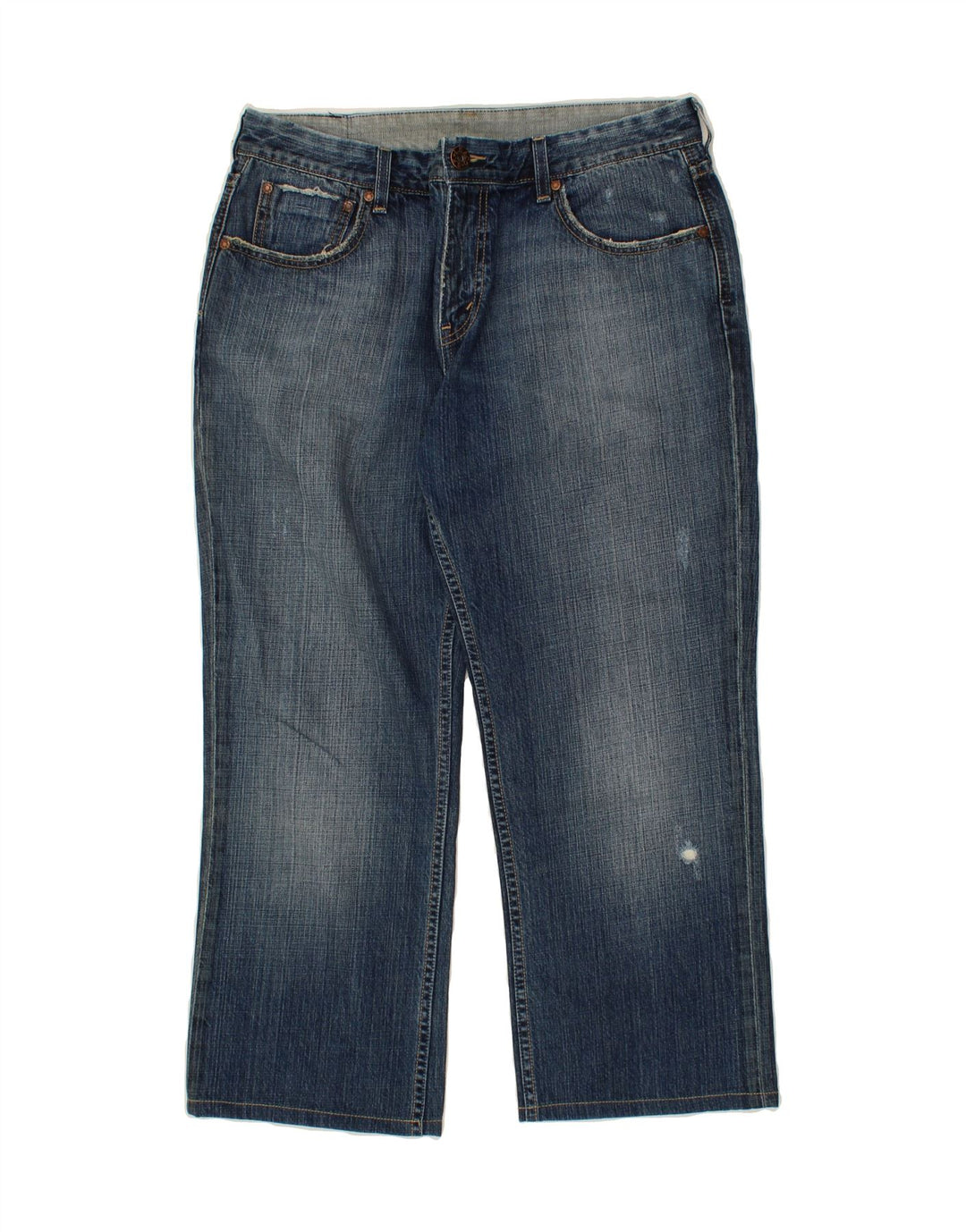 LEVI'S Womens Bootcut Jeans W36 L25 Navy Blue Cotton Vintage Levi's and Second-Hand Levi's from Messina Hembry 