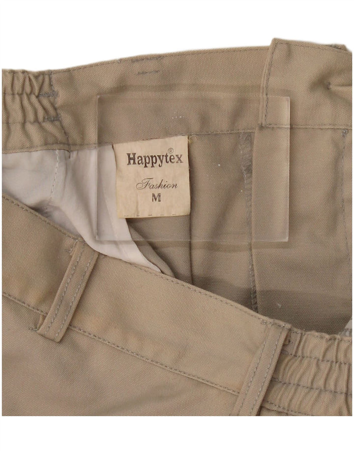 VINTAGE Mens Cargo Shorts Medium W30  Beige Cotton