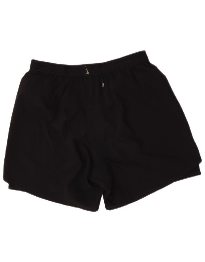 Pantaloncini sportivi Nike Dri Fit da donna, grandi, in poliestere nero