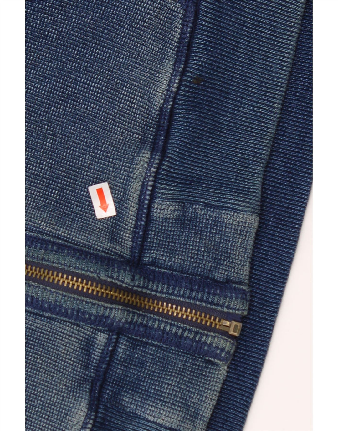 FAT FACE Maglione con cappuccio e zip da uomo in cotone blu navy medio