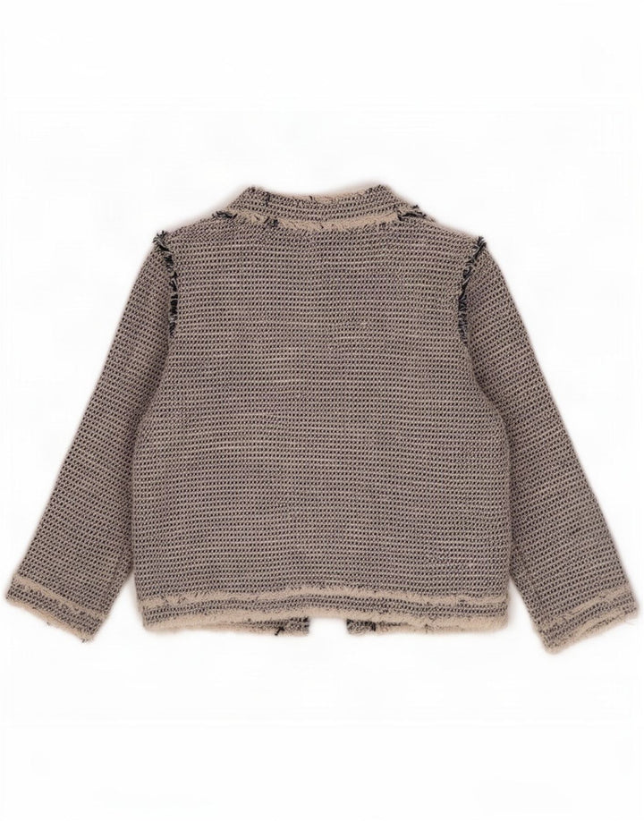 Giacca blazer da donna Zara UK 12 Cotone grigio medio