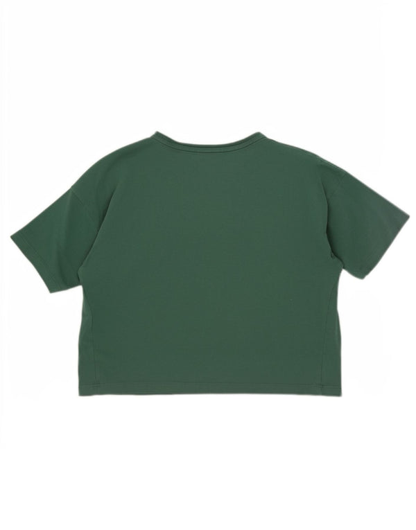 T-shirt grafica corta da donna Puma vestibilità ampia UK 4 XS Verde