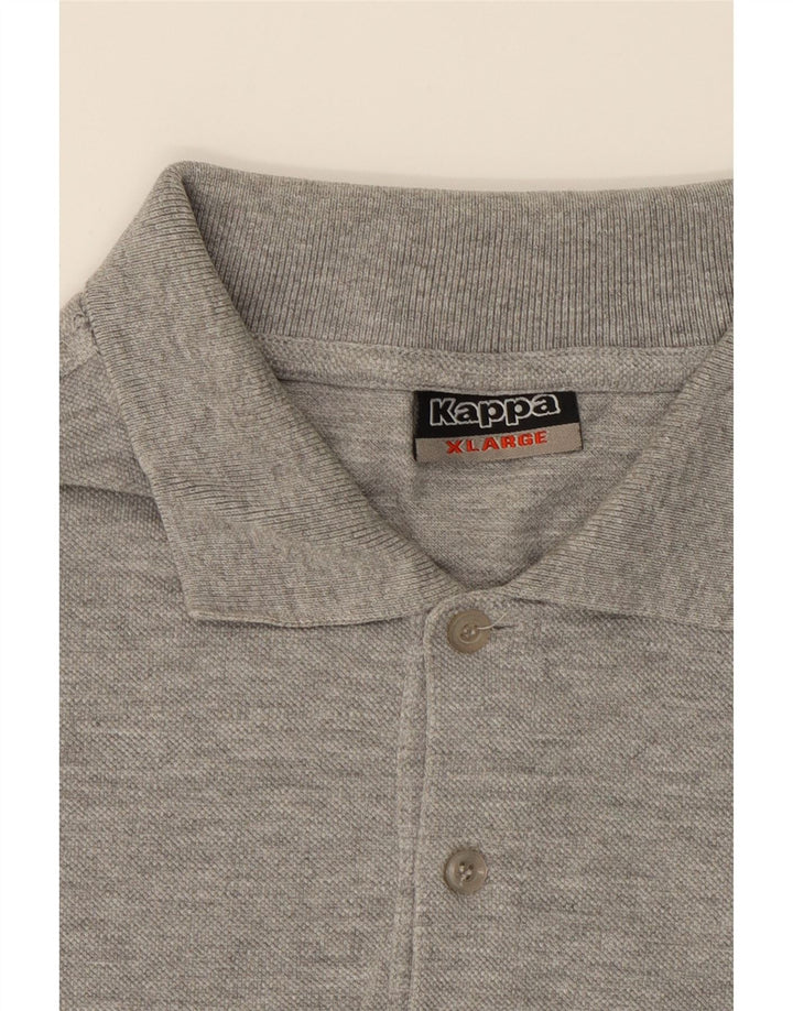 KAPPA Mens Polo Shirt XL Grey Cotton Vintage Kappa and Second-Hand Kappa from Messina Hembry 